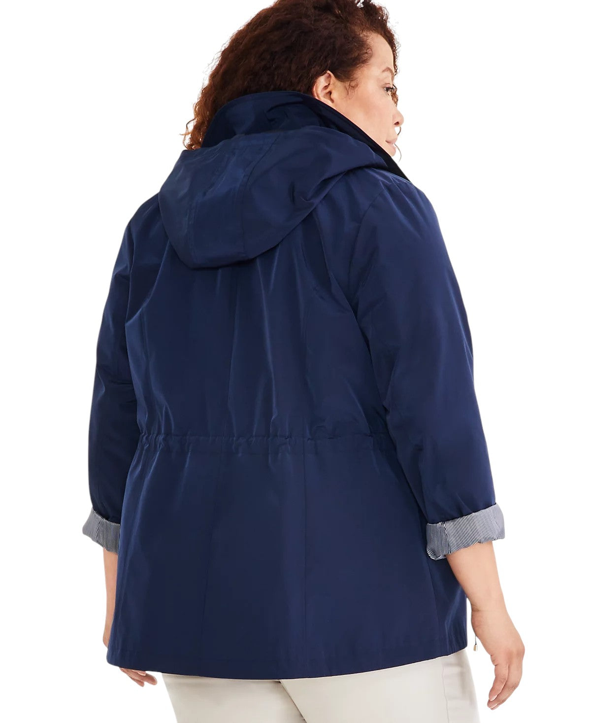 Hooded Anorak Jacket Industrial Blue