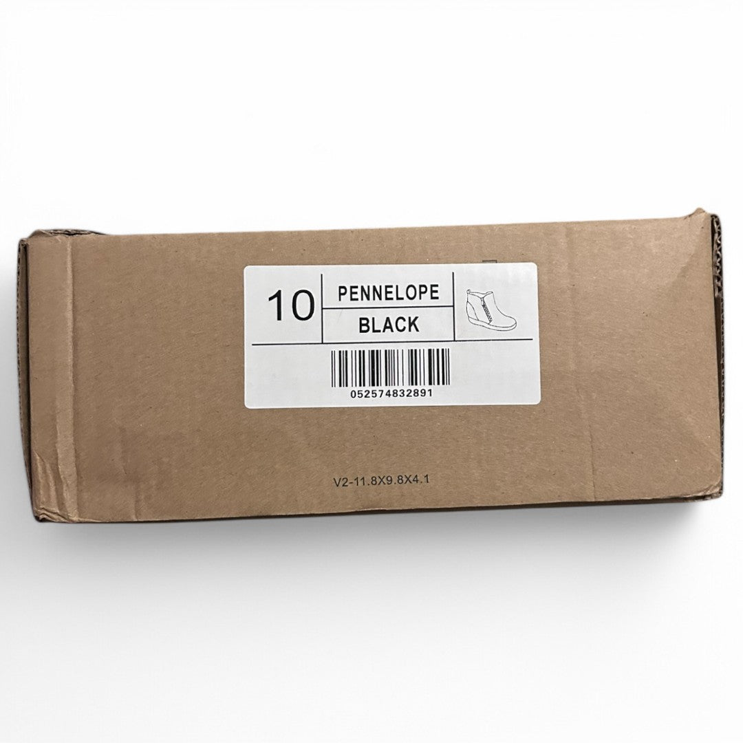 Pennelope Black Sneaker Wedge