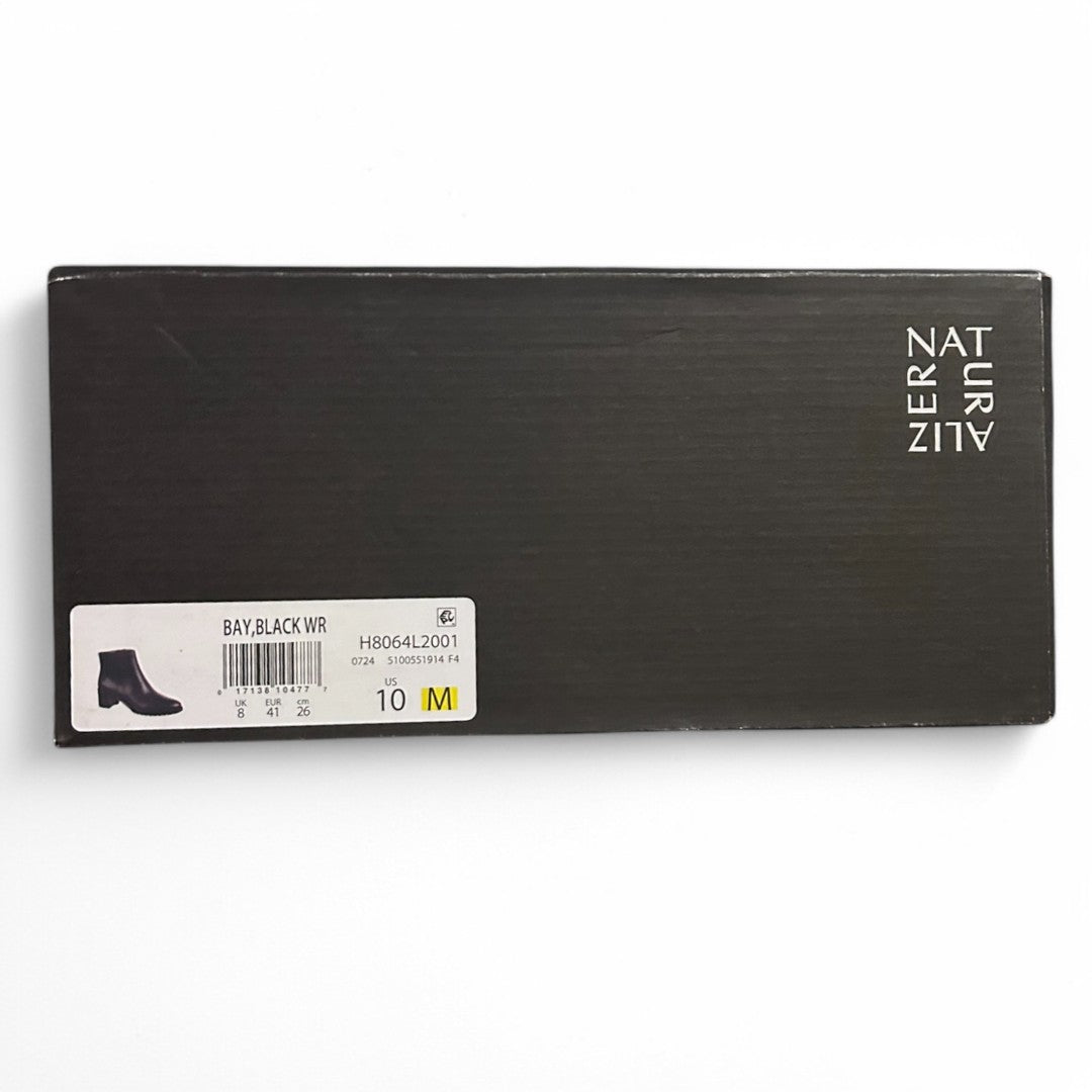 Bay Booties Black Waterproof Leather