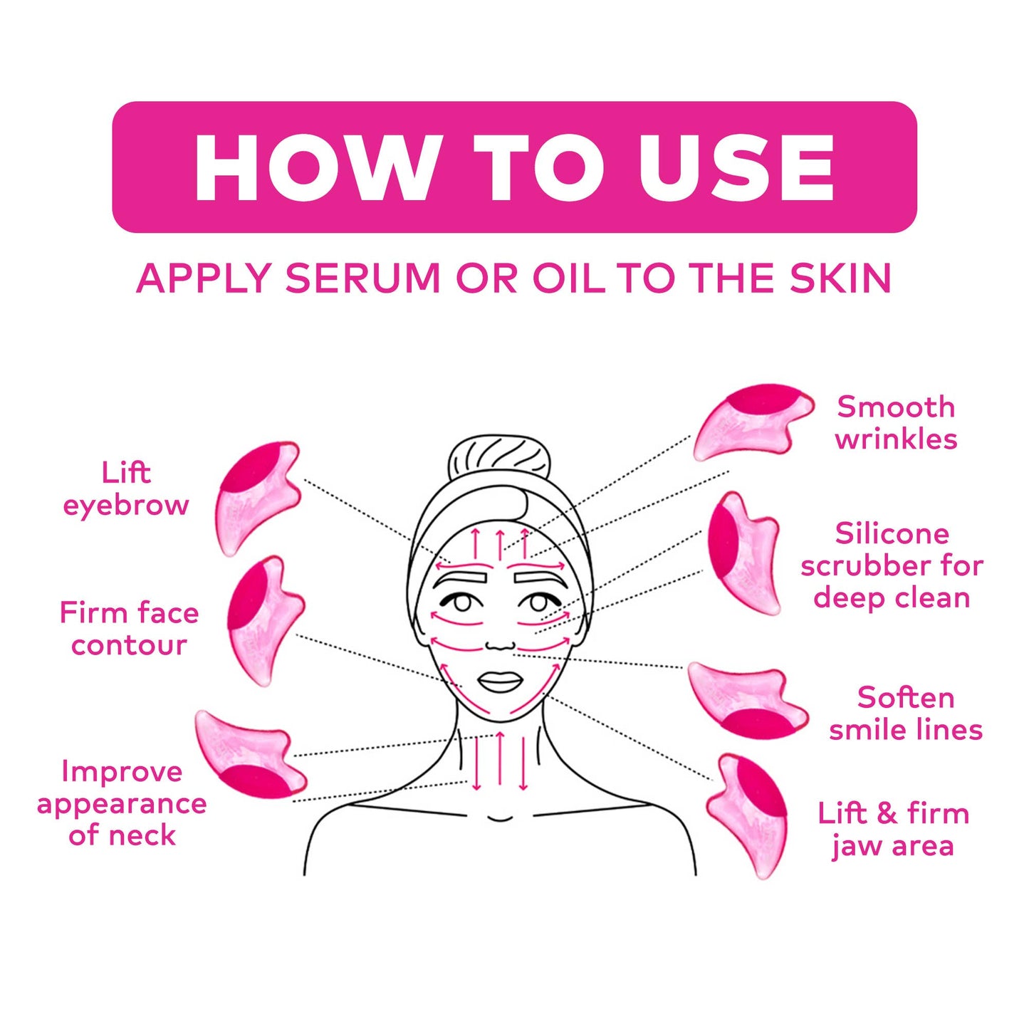 PUFF Eraser: 2n1 Gua Sha & Facial Scrubber by The Original Makeup Eraser - Haute Poppy