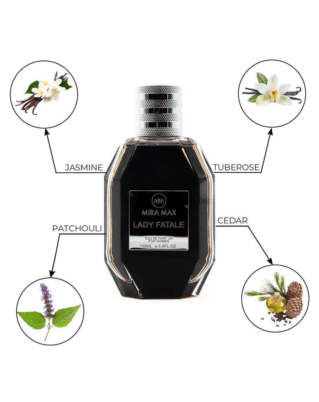 MIRA Lady Fatale for Women EDP 3.4oz