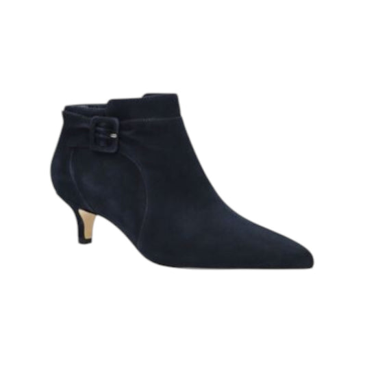 Bindi Black Kid Suede Leather Bootie