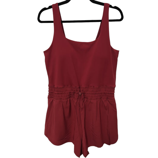 Yogalicious Women's Sleeveless Stevie Romper with Smocked Waist
