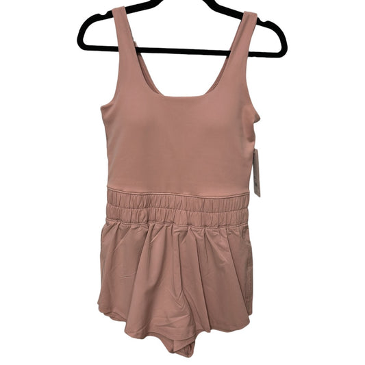 YOGALICIOUS Lux Pati Hybrid Skort Romper In Pale Mauve