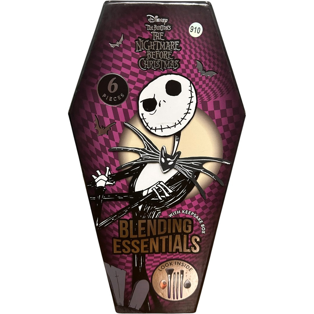 Disney The Nightmare Before Christmas Jack Skellington Blending Essentials 6 Piece Makeup Brush Set