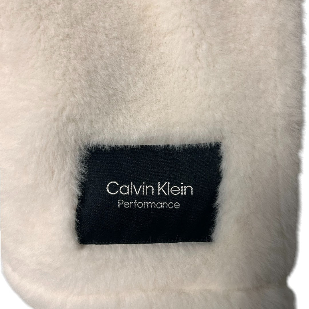 Calvin Klein Performance Plush Faux Fur Half Zip Pullover