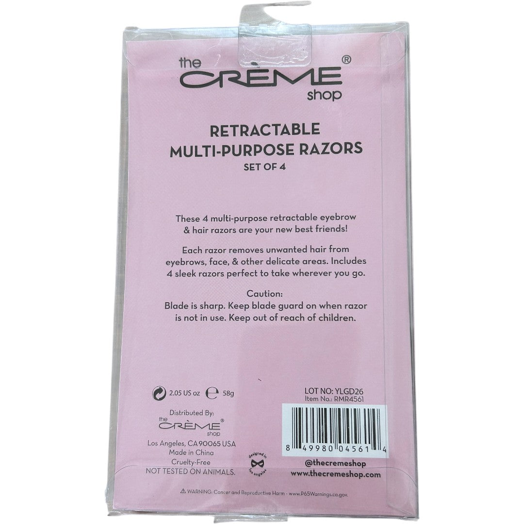 The Creme Shop Retractable Multi Purpose Razors Set of 4