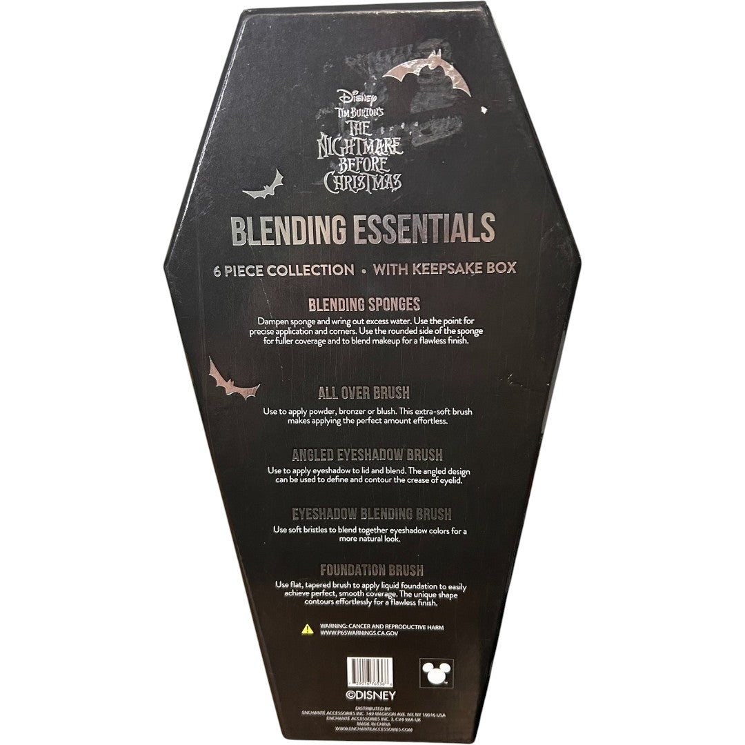 Disney The Nightmare Before Christmas Jack Skellington Blending Essentials 6 Piece Makeup Brush Set