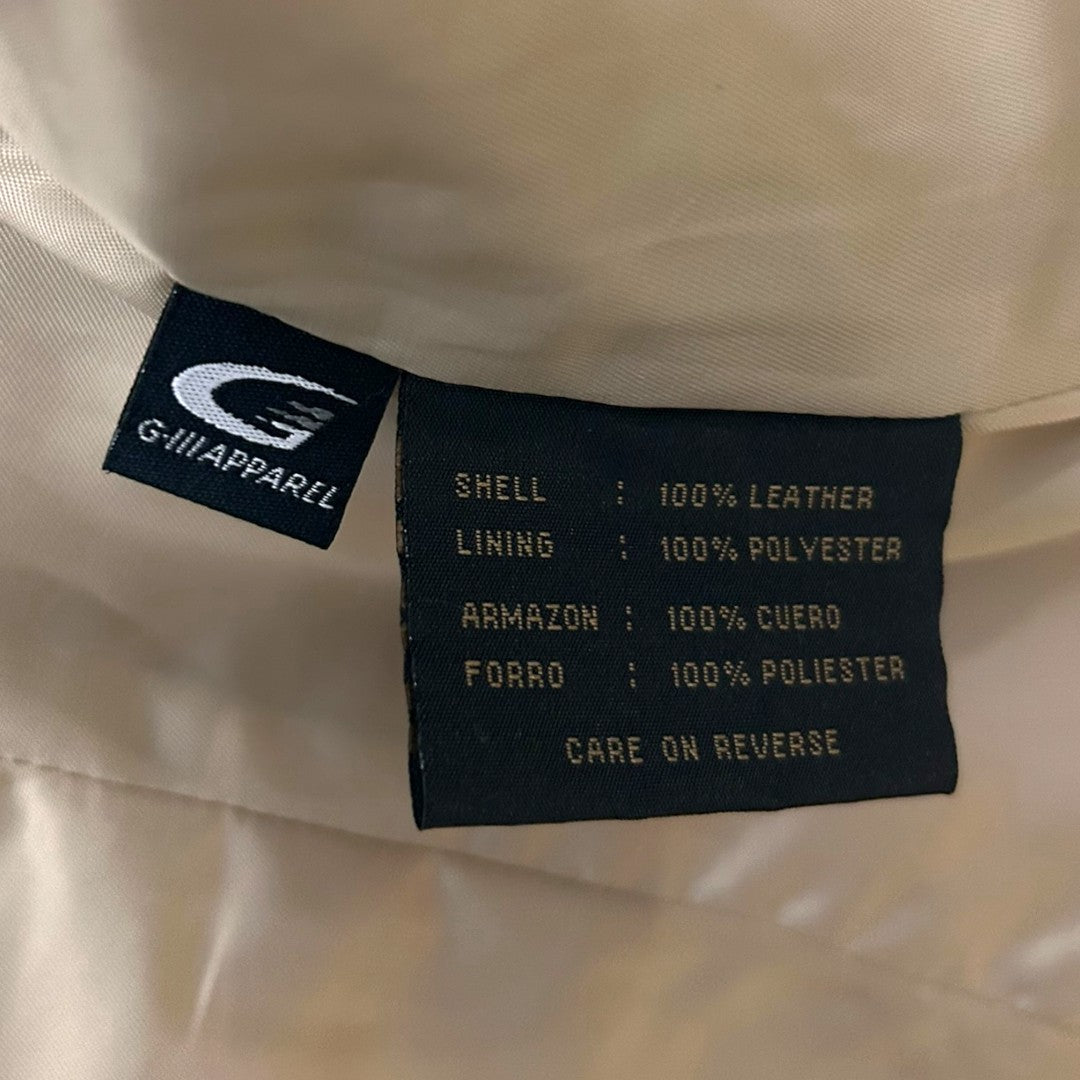 Siena Tan Suede Leather Blazer Jacket Two Button Career