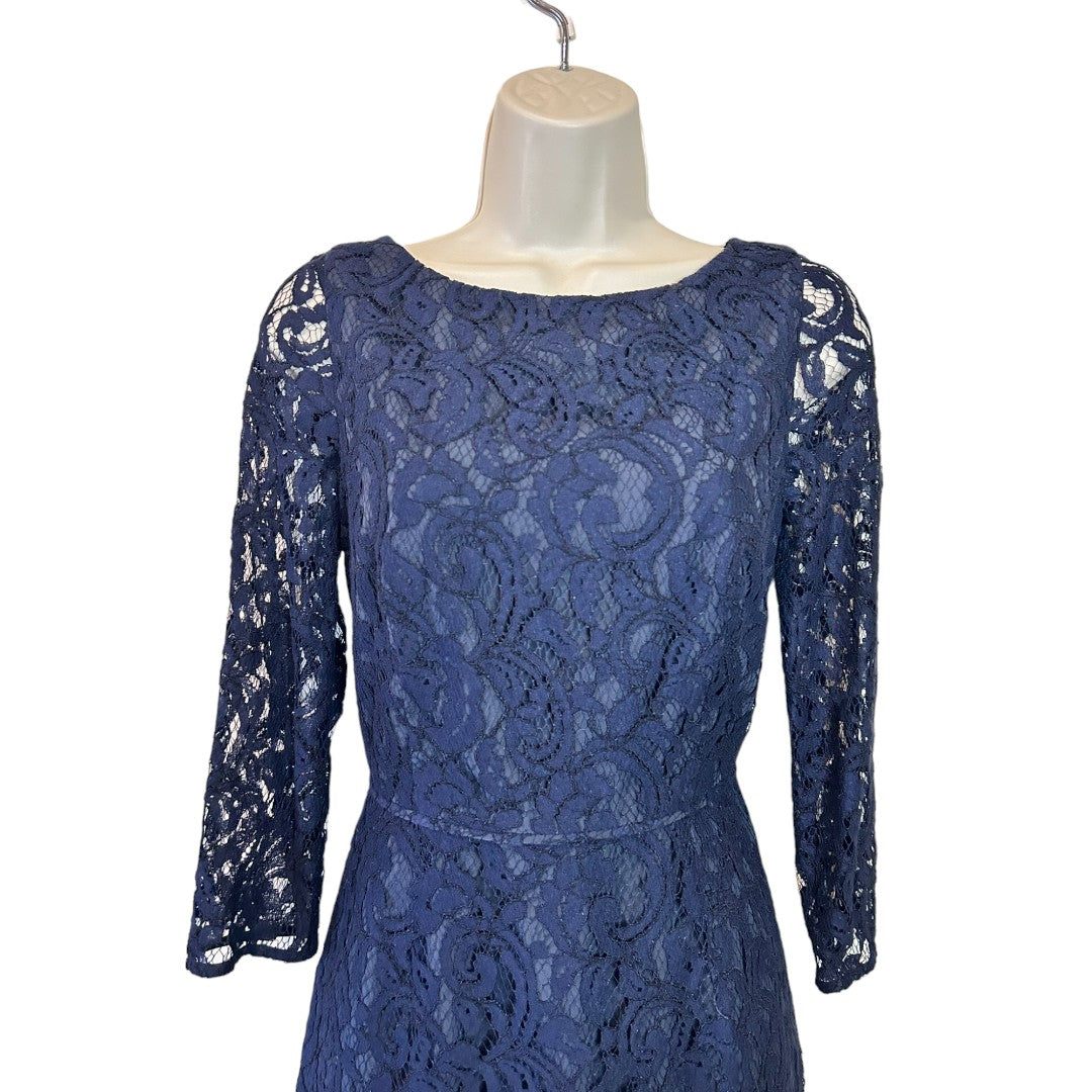 J.Crew Natalia Lace Dress Navy