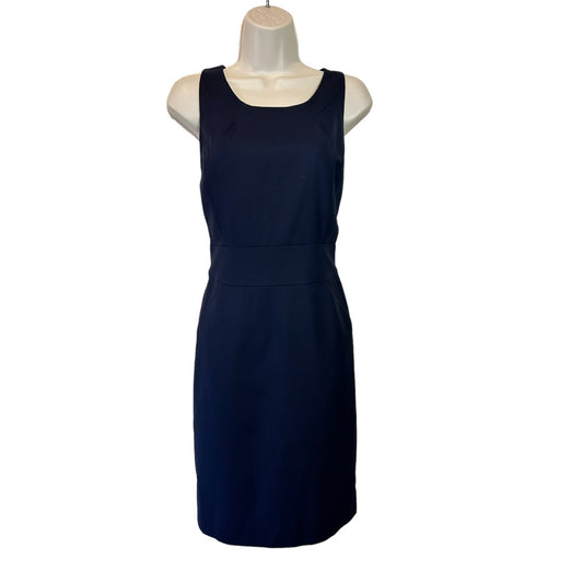 J.Crew Sleeveless Classic Navy Sheath Dress