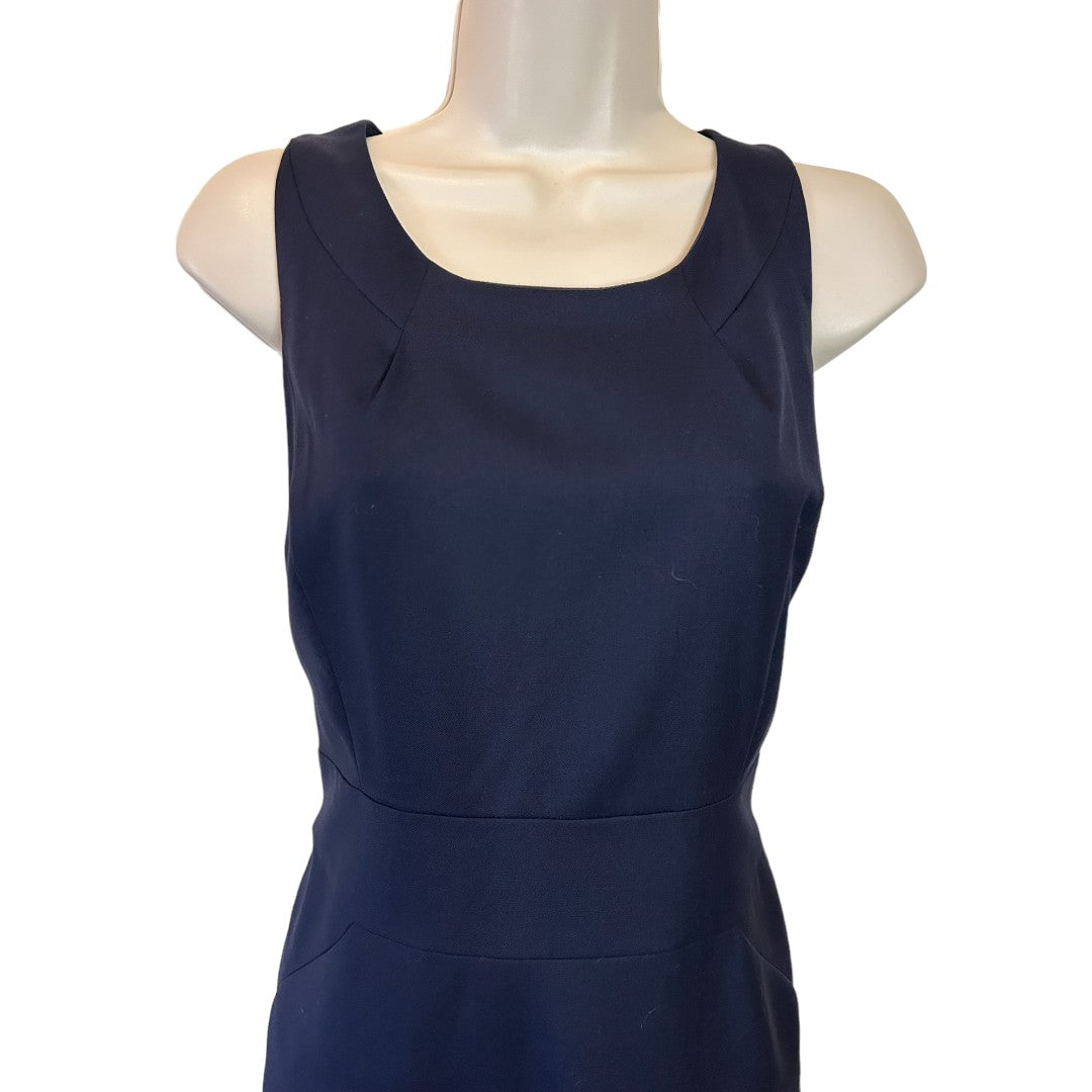 J.Crew Sleeveless Classic Navy Sheath Dress