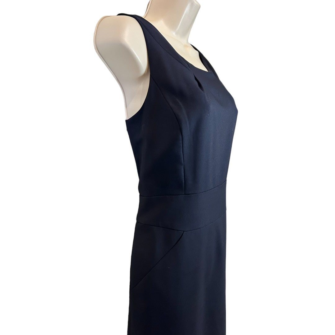 J.Crew Sleeveless Classic Navy Sheath Dress