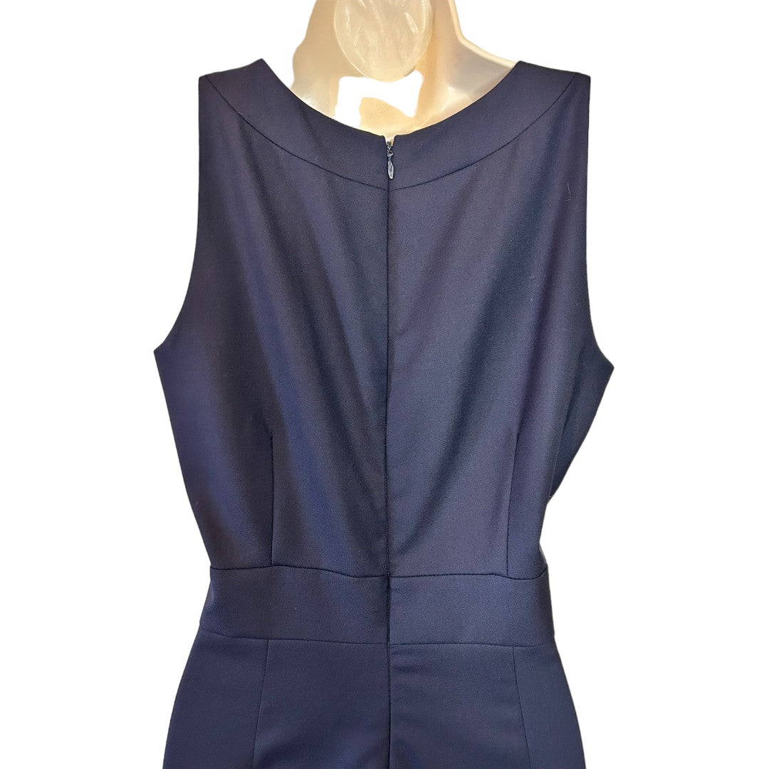 J.Crew Sleeveless Classic Navy Sheath Dress