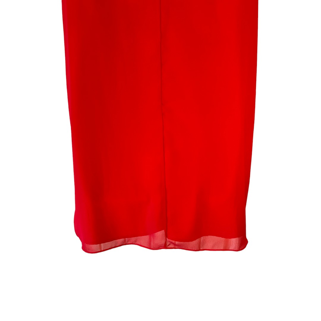 BCBGenration Red Ruffle Shift Dress