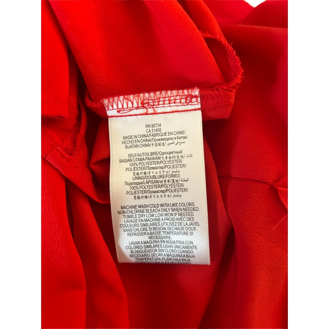 BCBGenration Red Ruffle Shift Dress