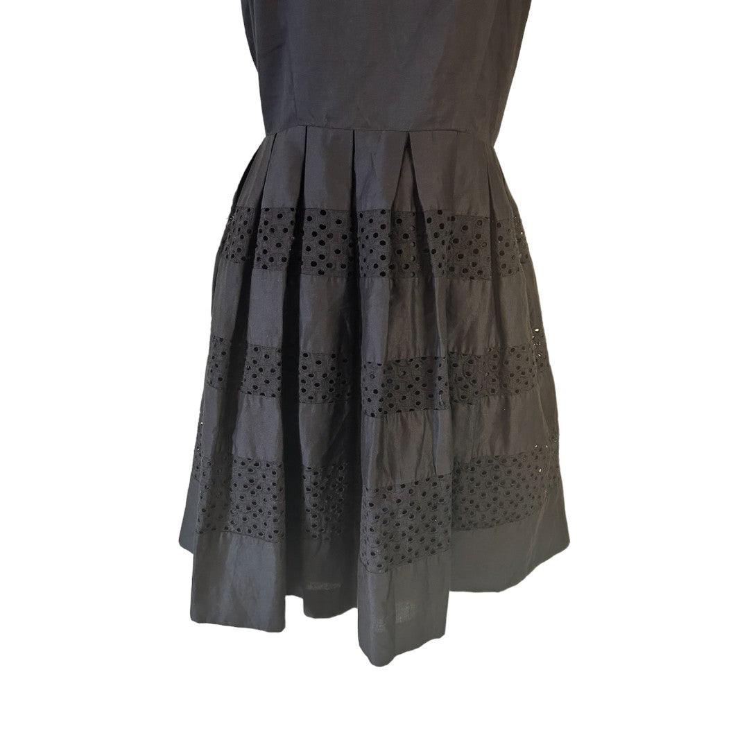 Ann Taylor Black Eyelet Lace Dress