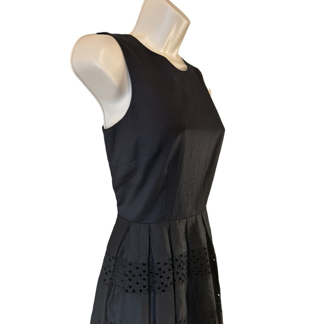 Ann Taylor Black Eyelet Lace Dress