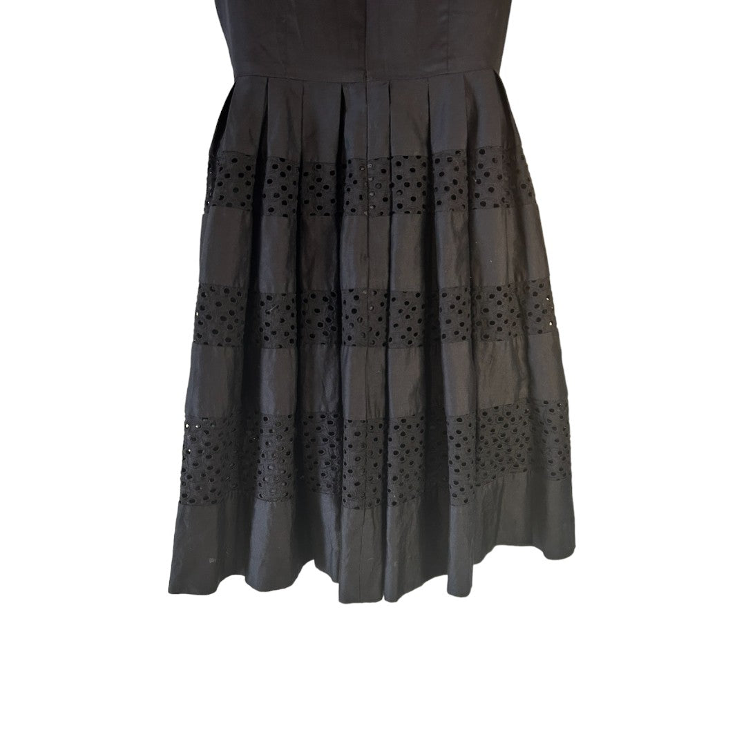 Ann Taylor Black Eyelet Lace Dress