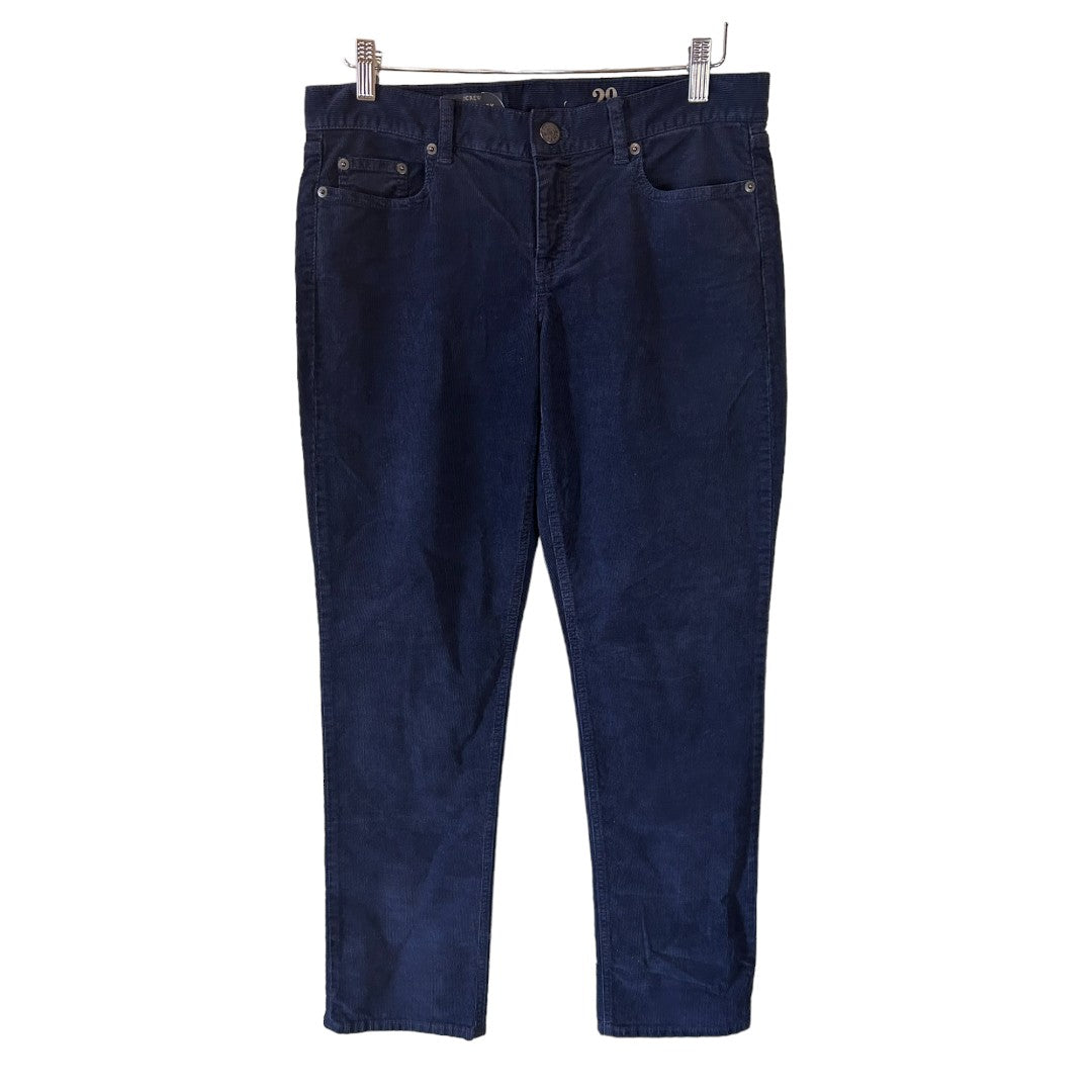 J.Crew Navy Matchstick Straight Leg Corduroy Pants