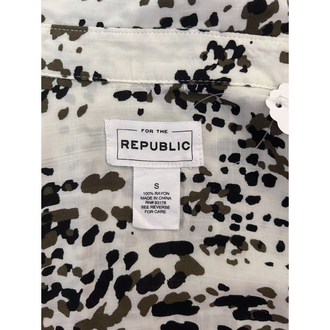 For The Republic Jungle Dot Camp Shirt