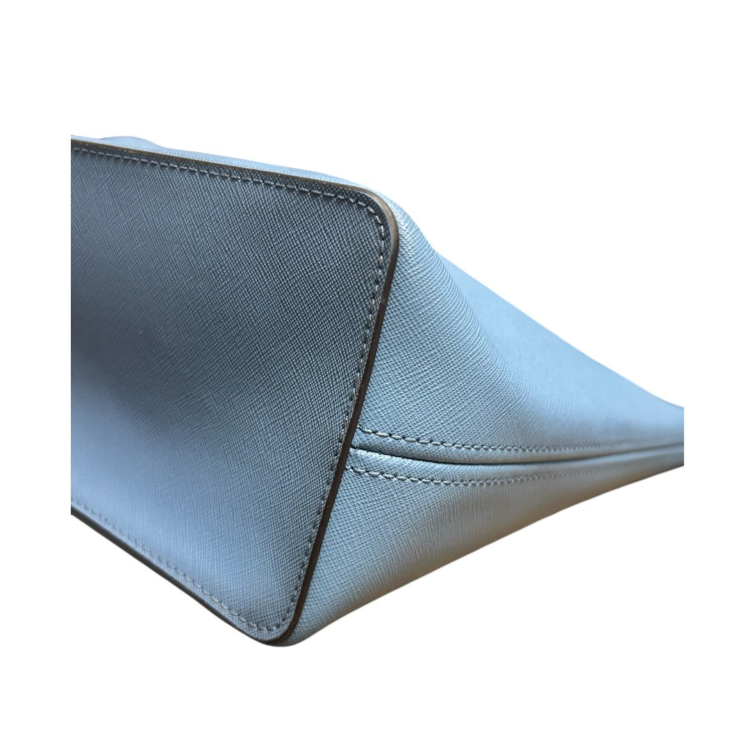 Michael Kors Jet Set Medium Saffiano Leather Tote Blue