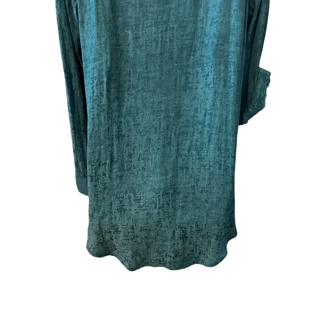 Rock and Republic Zip Up Teal Tunic