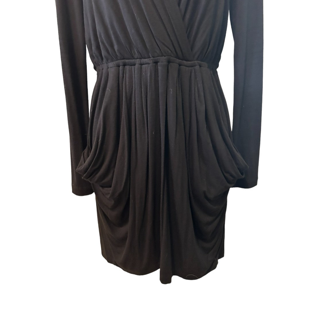 BCBGeneration Black Drape Dress