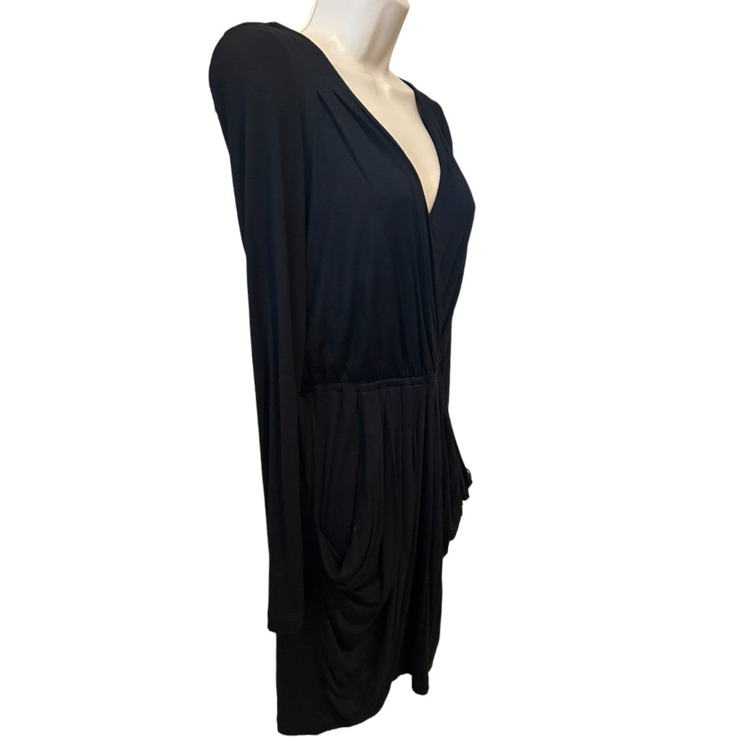 BCBGeneration Black Drape Dress