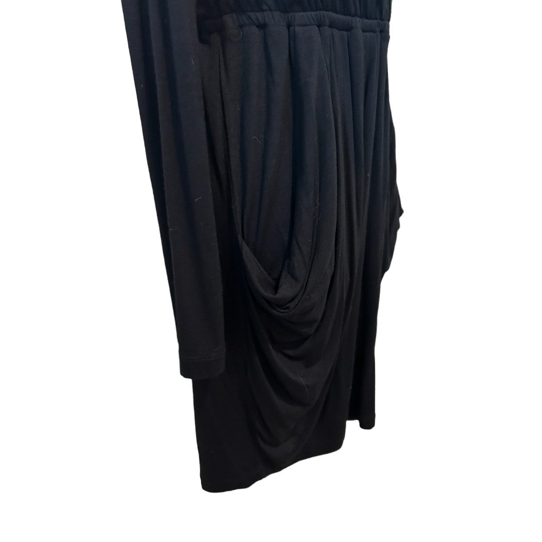 BCBGeneration Black Drape Dress