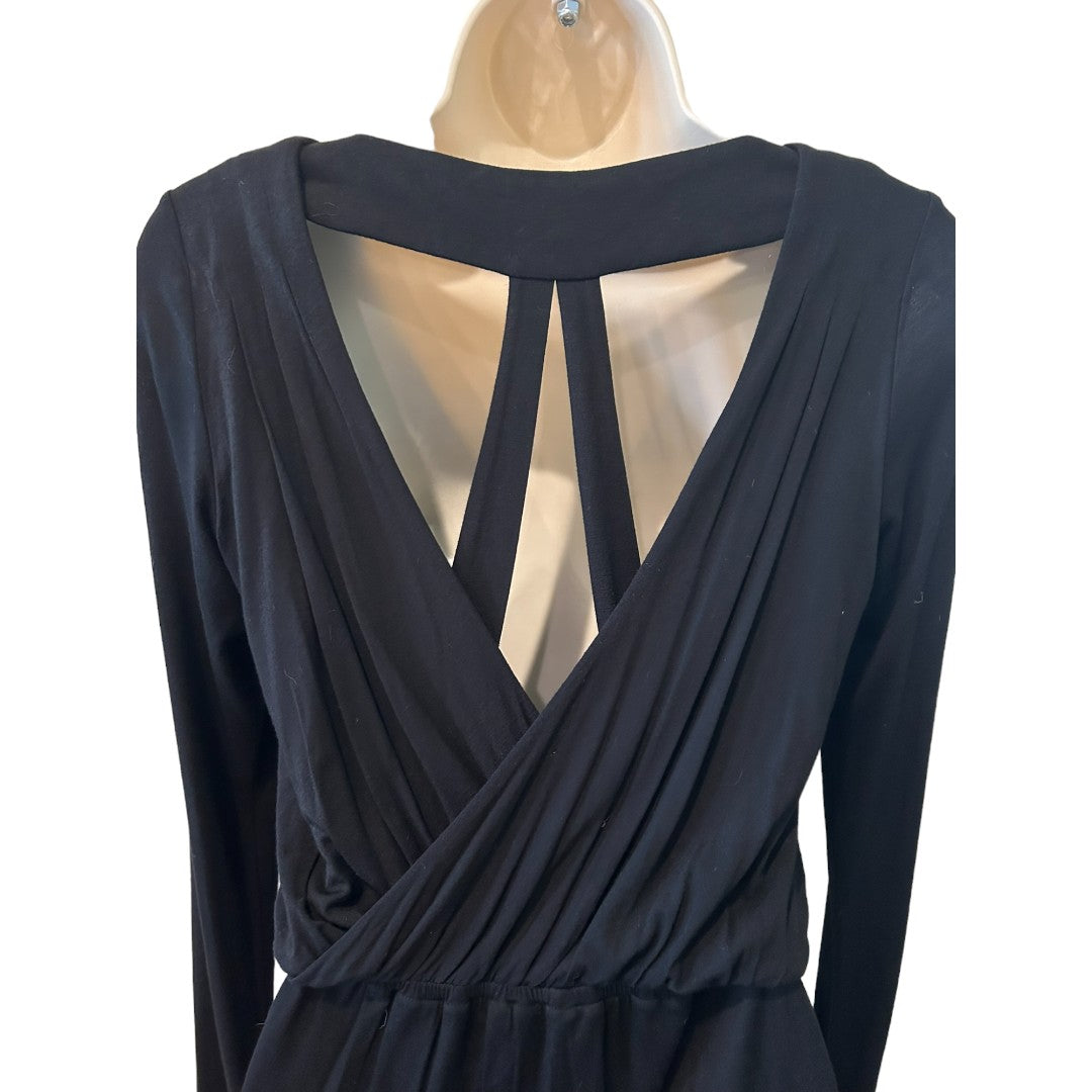 BCBGeneration Black Drape Dress