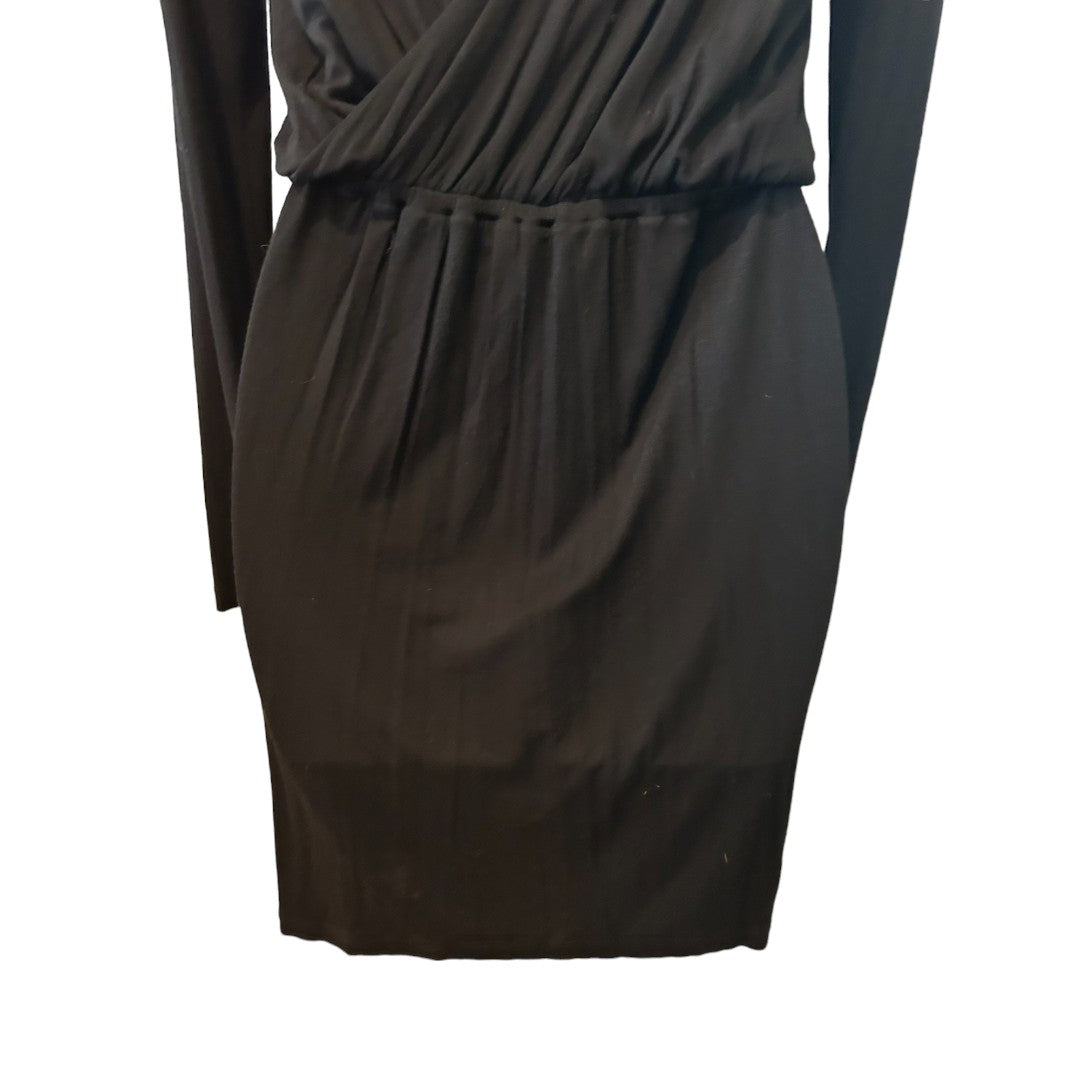 BCBGeneration Black Drape Dress