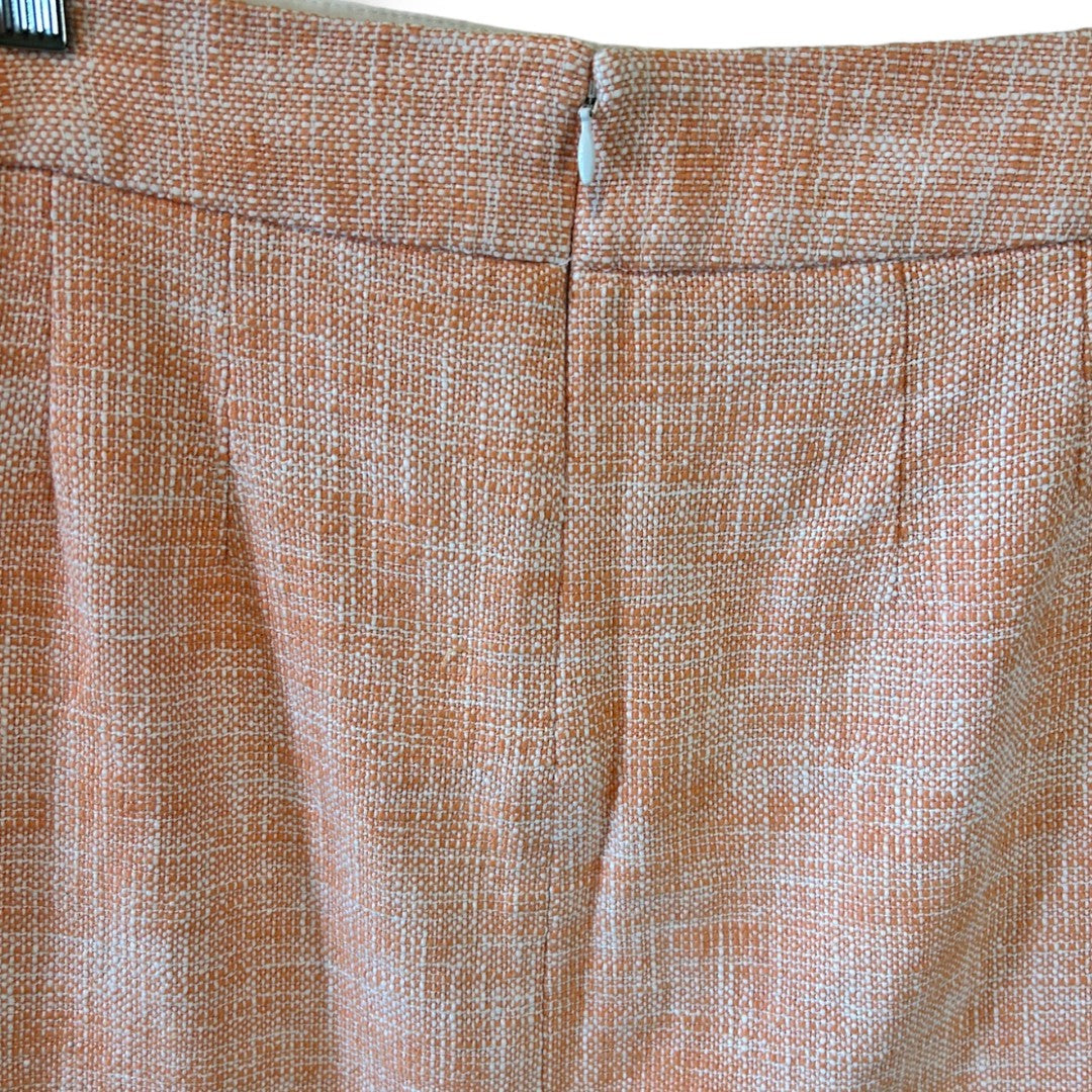 Banana Republic Peach Tweed Pencil Skirt Textured Office Wear