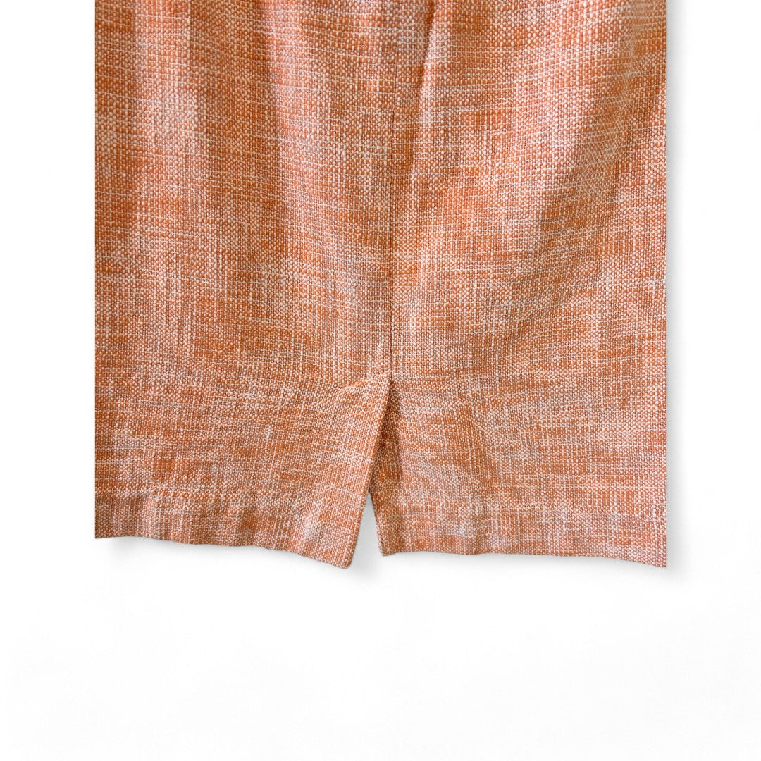 Banana Republic Peach Tweed Pencil Skirt Textured Office Wear