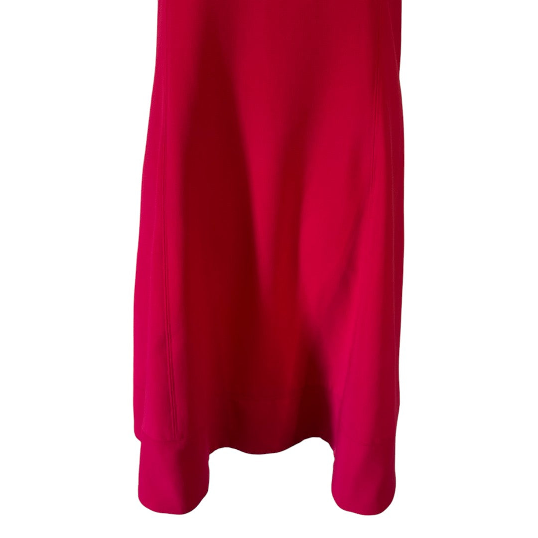 White House Black Market Red Cutout Neckline Sleeveless Flare