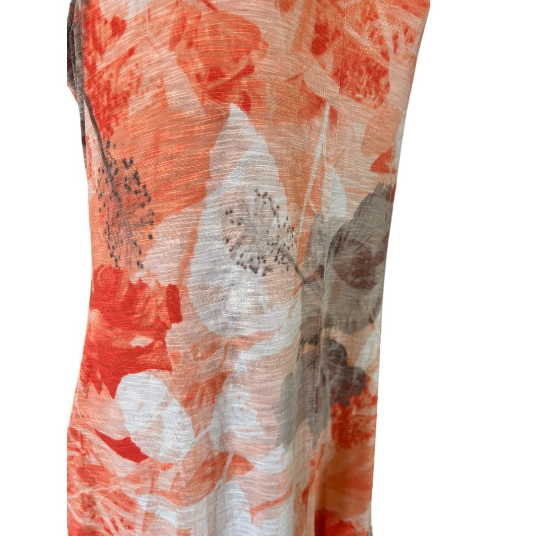 Tommy Bahama Watercolor Print Maxi Dress Sleeveless V-Neck Vacation Resort