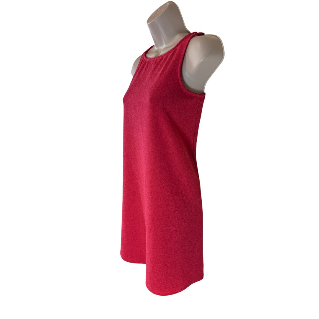 BB Dakota Dark Rose Sleeveless Mini Dress with Open Back Detail