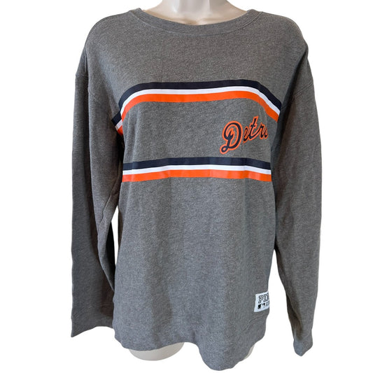 PINK Victoria's Secret Detroit Tigers MLB Collection Gray Sweatshirt