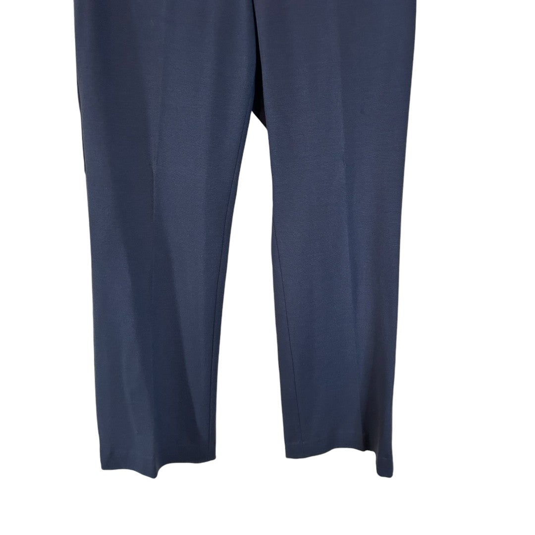 Pendleton Navy Blue Professional Dress Pants with Button Detail