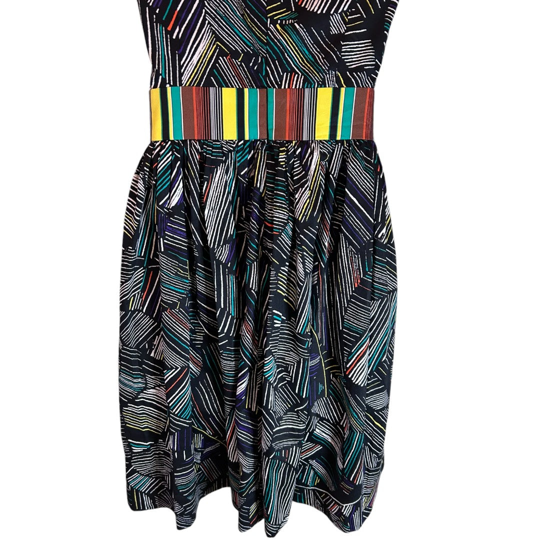 Duro Olowu for JCP Geometric Print Striped Waist Cotton Sundress