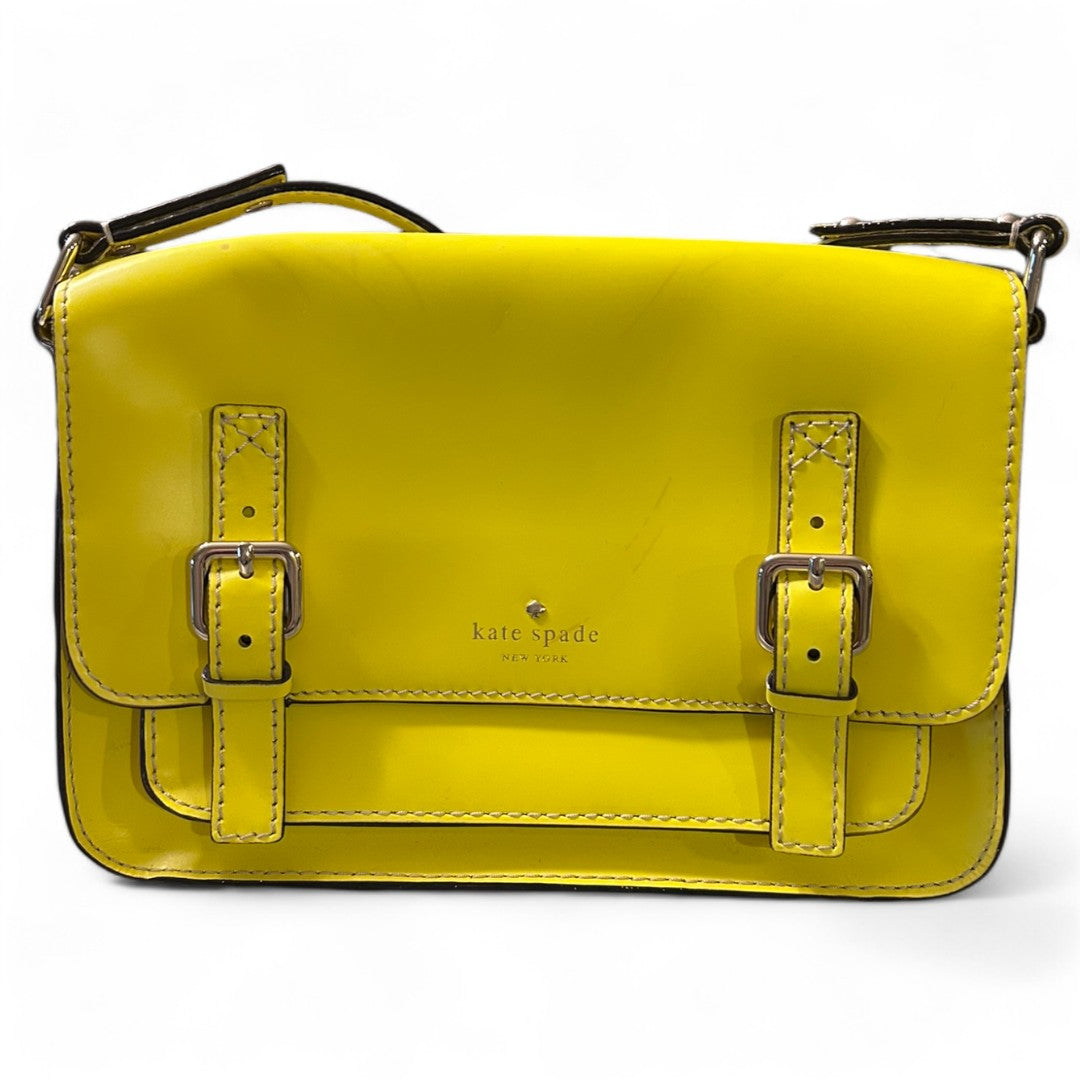 Kate Spade Essex Scout Crossbody Messenger Yellow Genuine Leather Bag