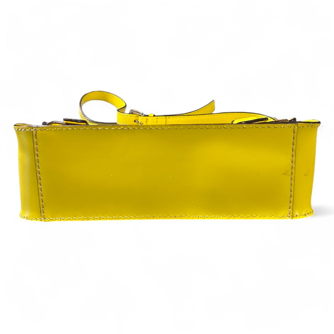 Kate Spade Essex Scout Crossbody Messenger Yellow Genuine Leather Bag