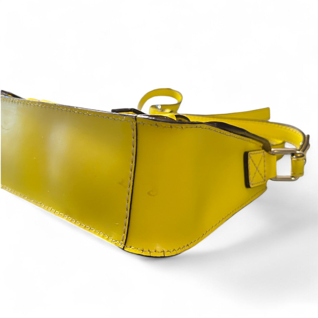 Kate Spade Essex Scout Crossbody Messenger Yellow Genuine Leather Bag