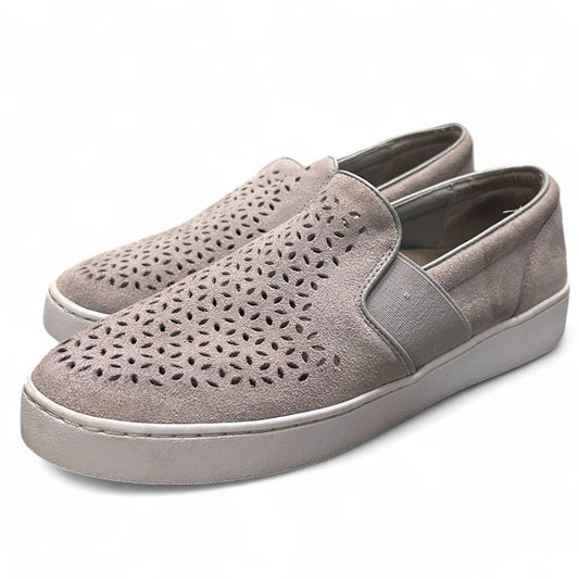 Vionic Perforated Slip-On Sneakers Casual Comfort Shoes Gray