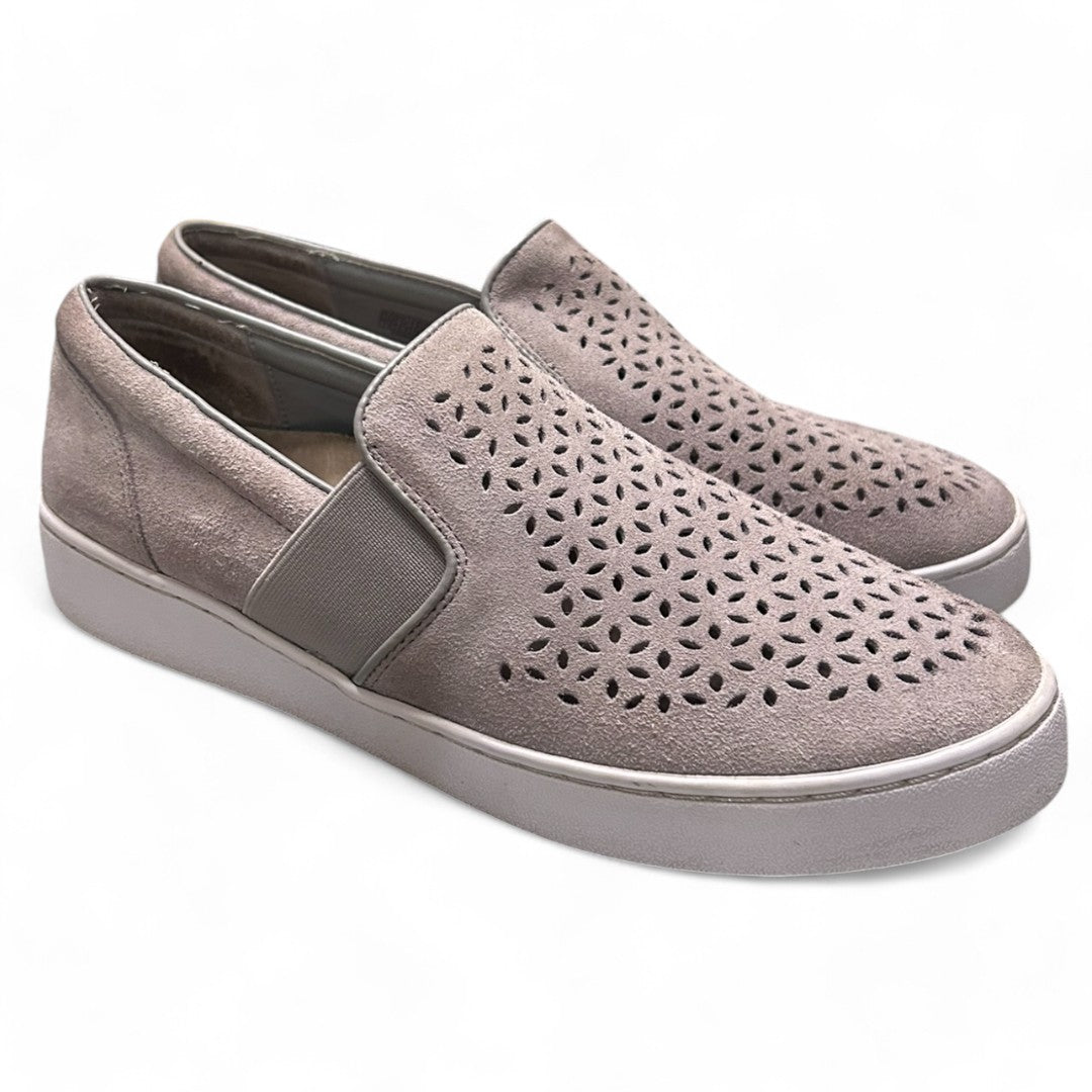 Vionic Perforated Slip-On Sneakers Casual Comfort Shoes Gray