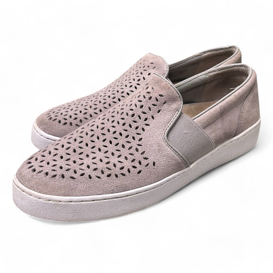 Vionic Perforated Slip-On Sneakers Casual Comfort Shoes Gray