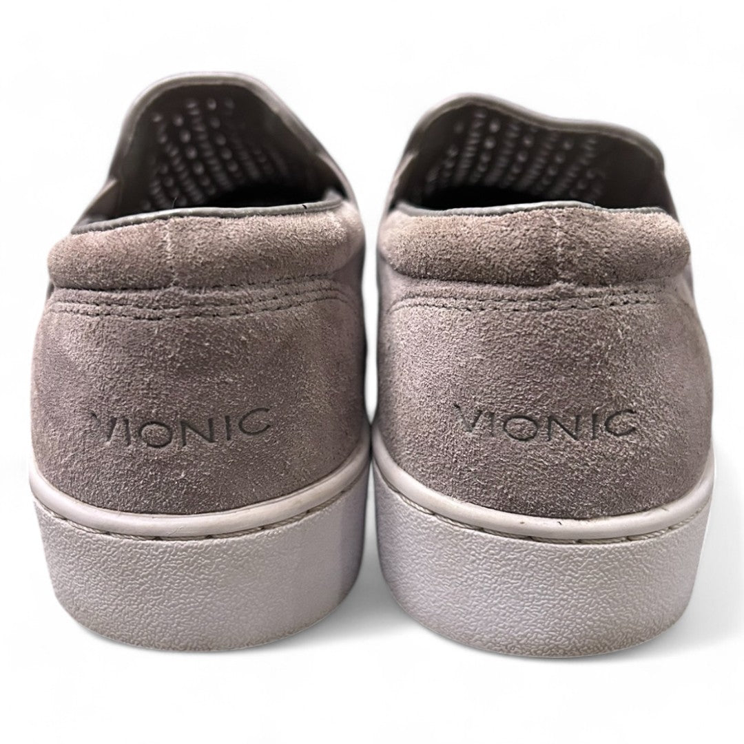 Vionic Perforated Slip-On Sneakers Casual Comfort Shoes Gray