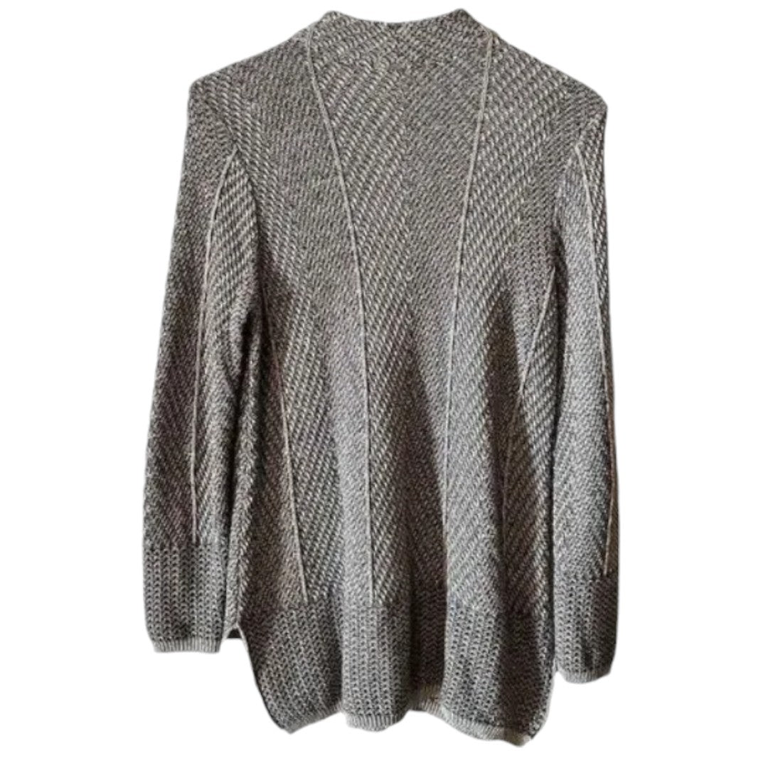 Eight Eight Eight Mock Neck Gray Marble Thread Sweater