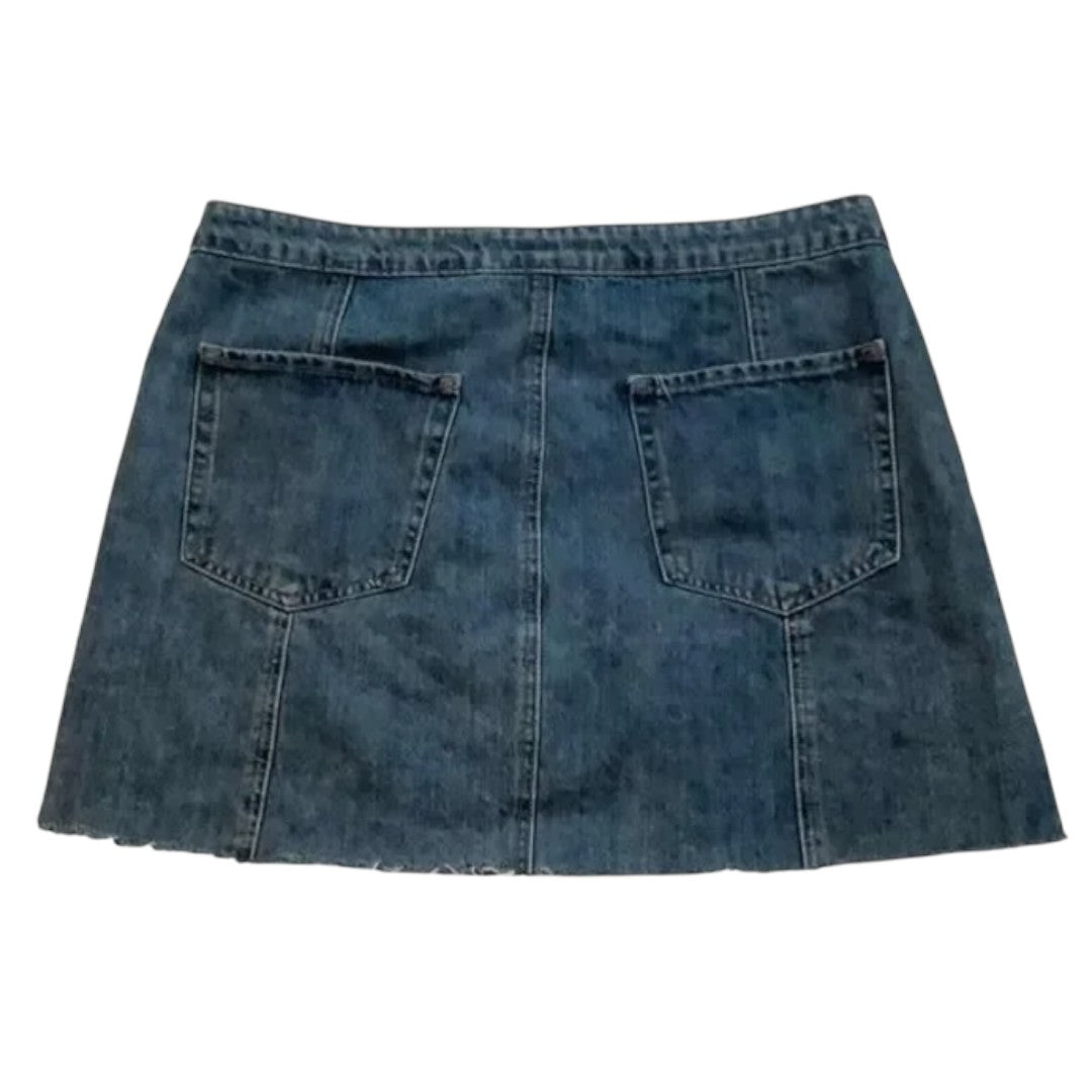 Aeropostale 90s Button Denim Mini Skirt