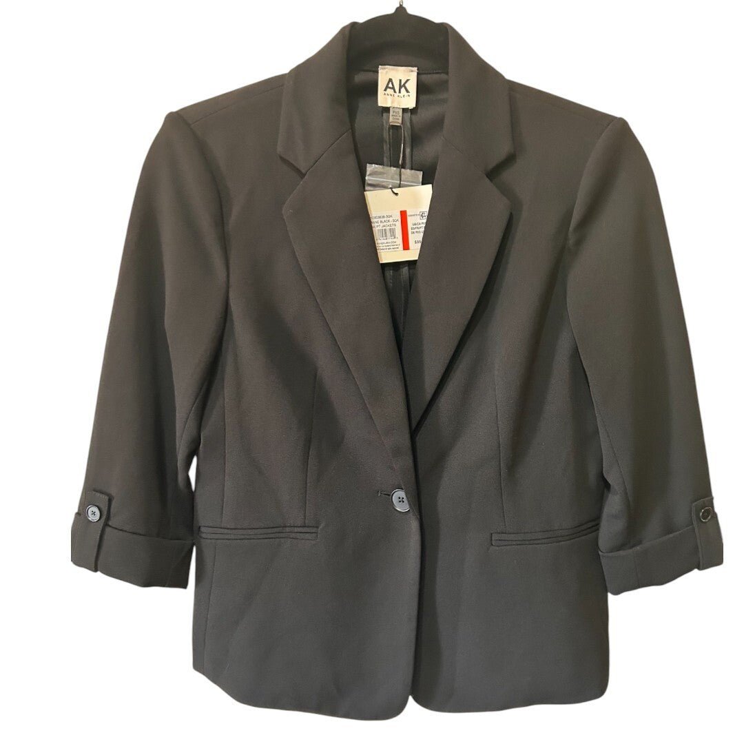 AK Anne Klein Petite 3/4 - Sleeve One - Button Blazer - Haute Poppy